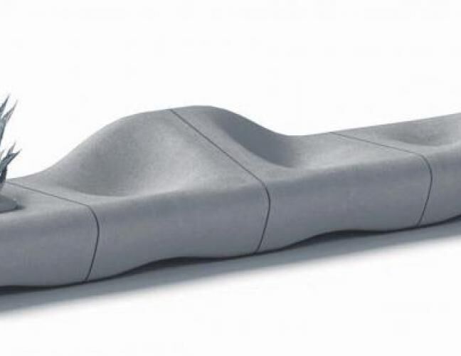 混凝土、沙丘椅