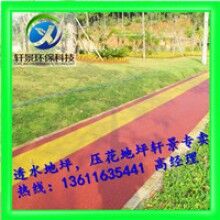 生態透水混凝土地坪，專用膠結料，上海軒景常年供應