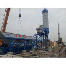高清圖細節圖城鎮化建設小型混凝土攪拌站HZS50混凝土攪拌站